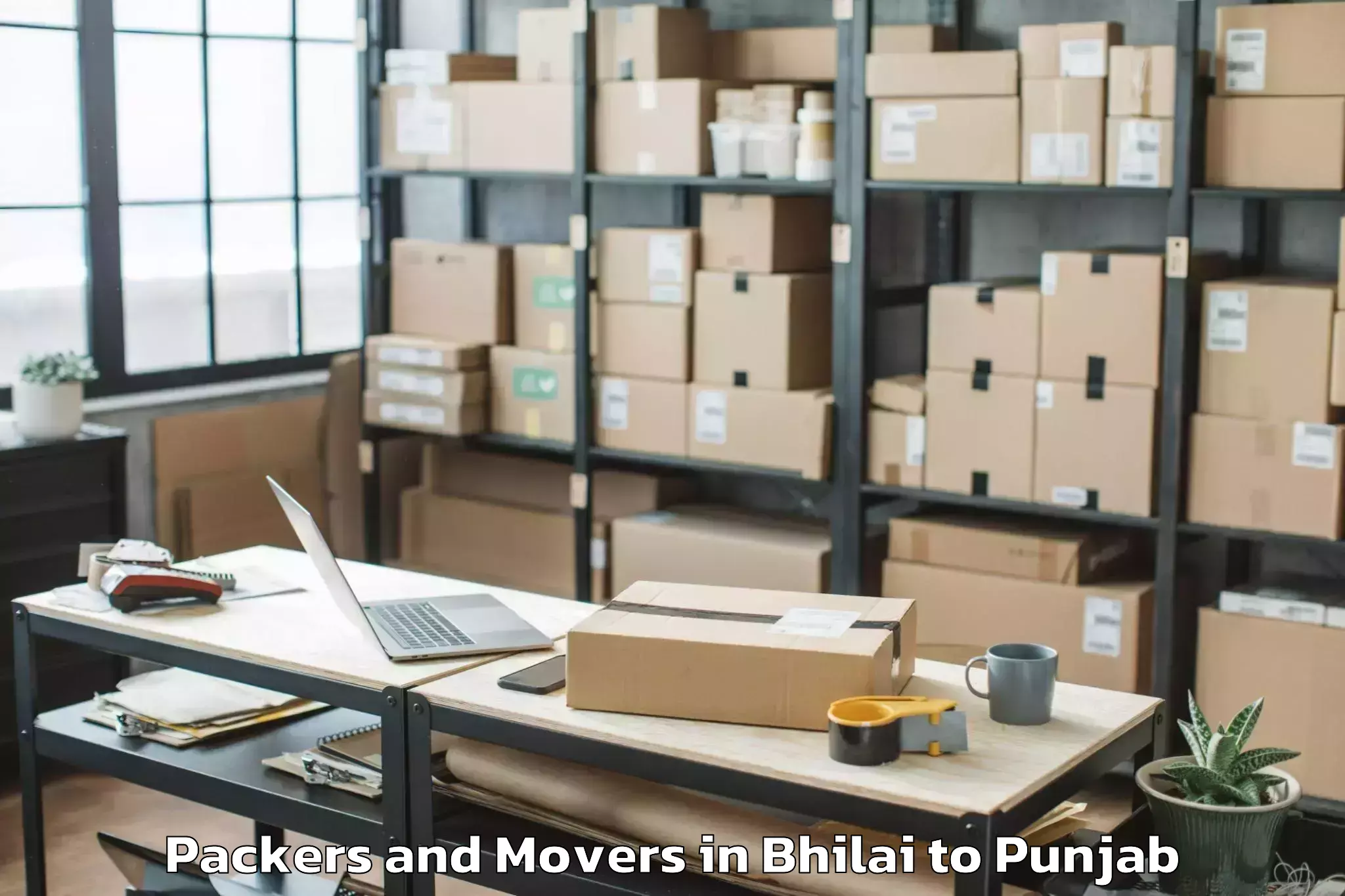 Professional Bhilai to Lakhnaur Packers And Movers